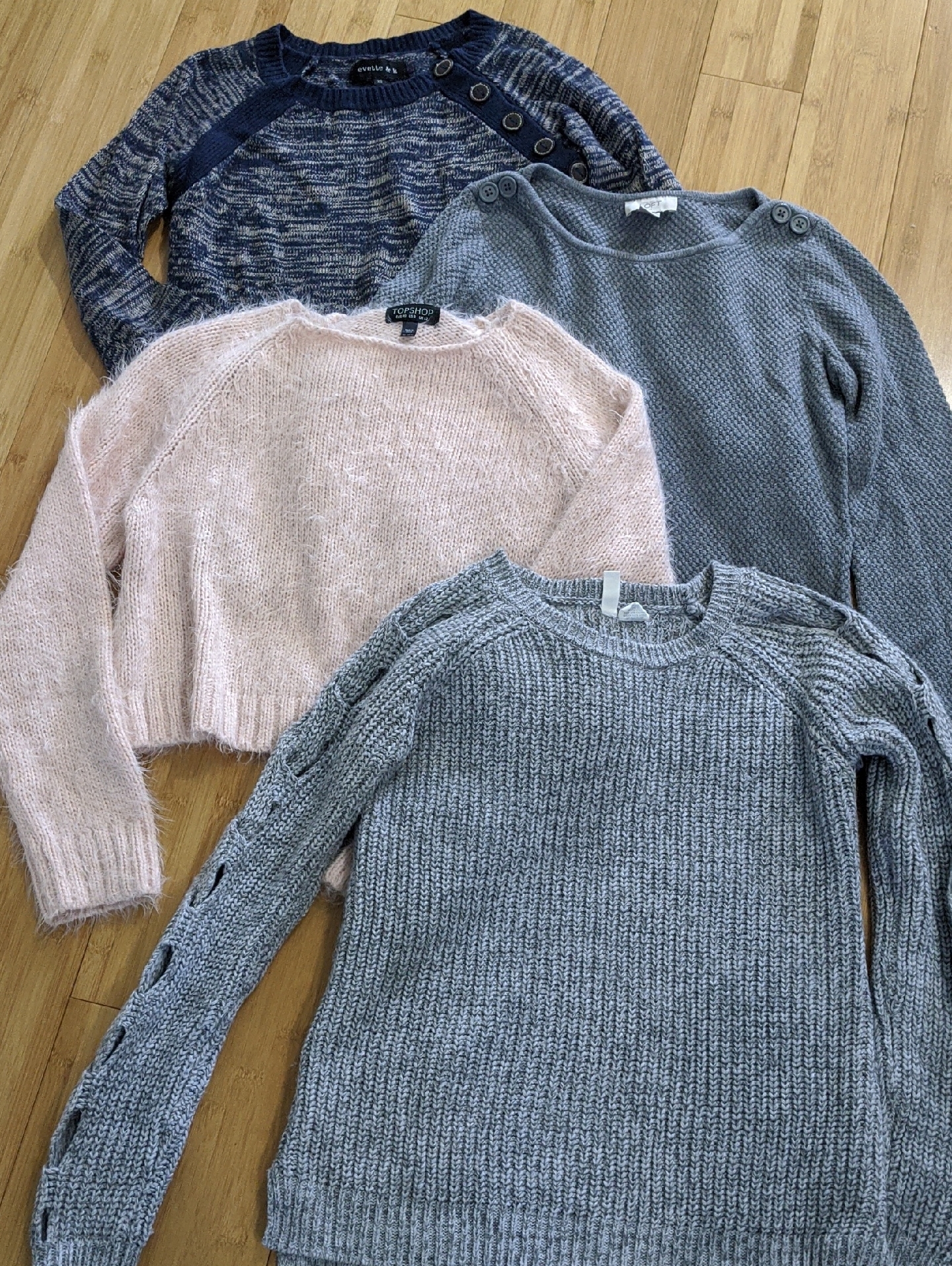 Coffee With The Gilmores Cozy Women's Sweater Bundle - Pink Blue And Grays